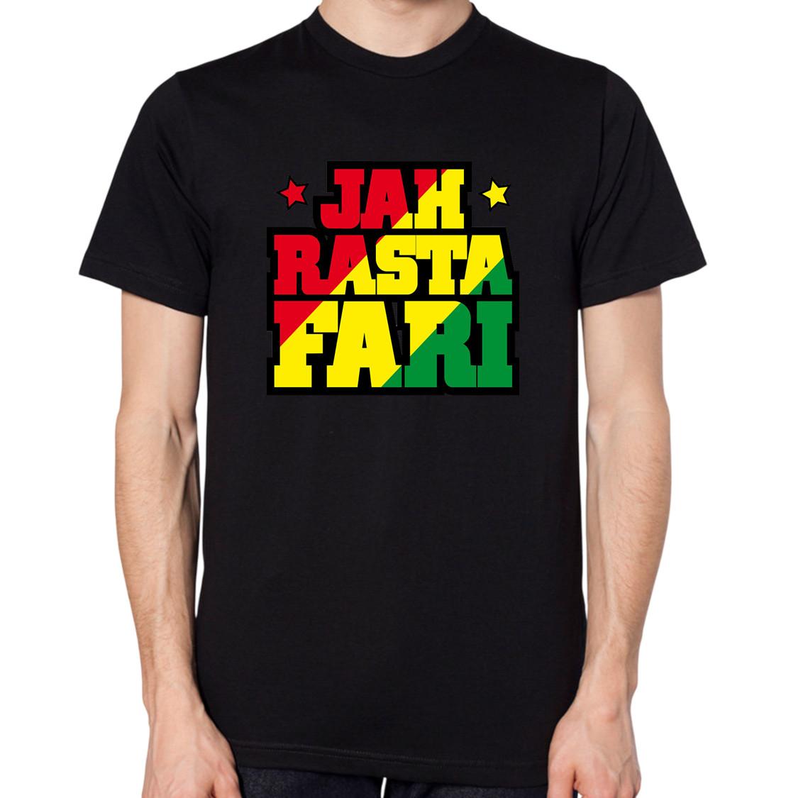 Jah Rasta Fari T-Shirt Men Women Unisex Rasta Jamaica Rastafari Top S