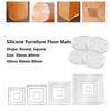 4Pcs Silicone Non Slip Pad Anti Moving Table Foot Mat Bed Foot Antislip Fixator Clear Anti Vibration Pads Furniture Gasket