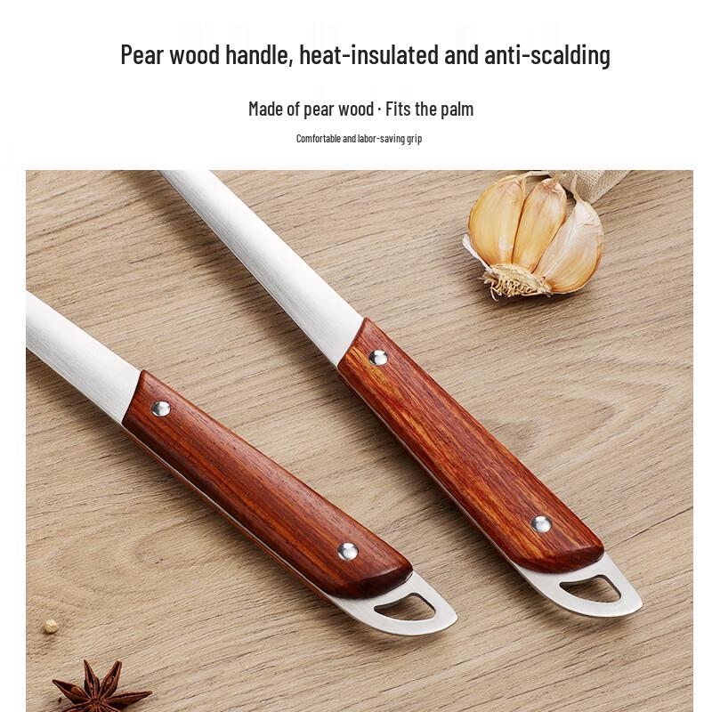 Bayco Stainless Steel & Pearwood Kitchen Utensil