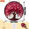 2D Flat Romantic Pink & Red Heart-Shaped Branch Acrylic Decoration Sign, Suitable for Wall Decoration, Porch, Room, Villa, Accents Home, Hallway, or W