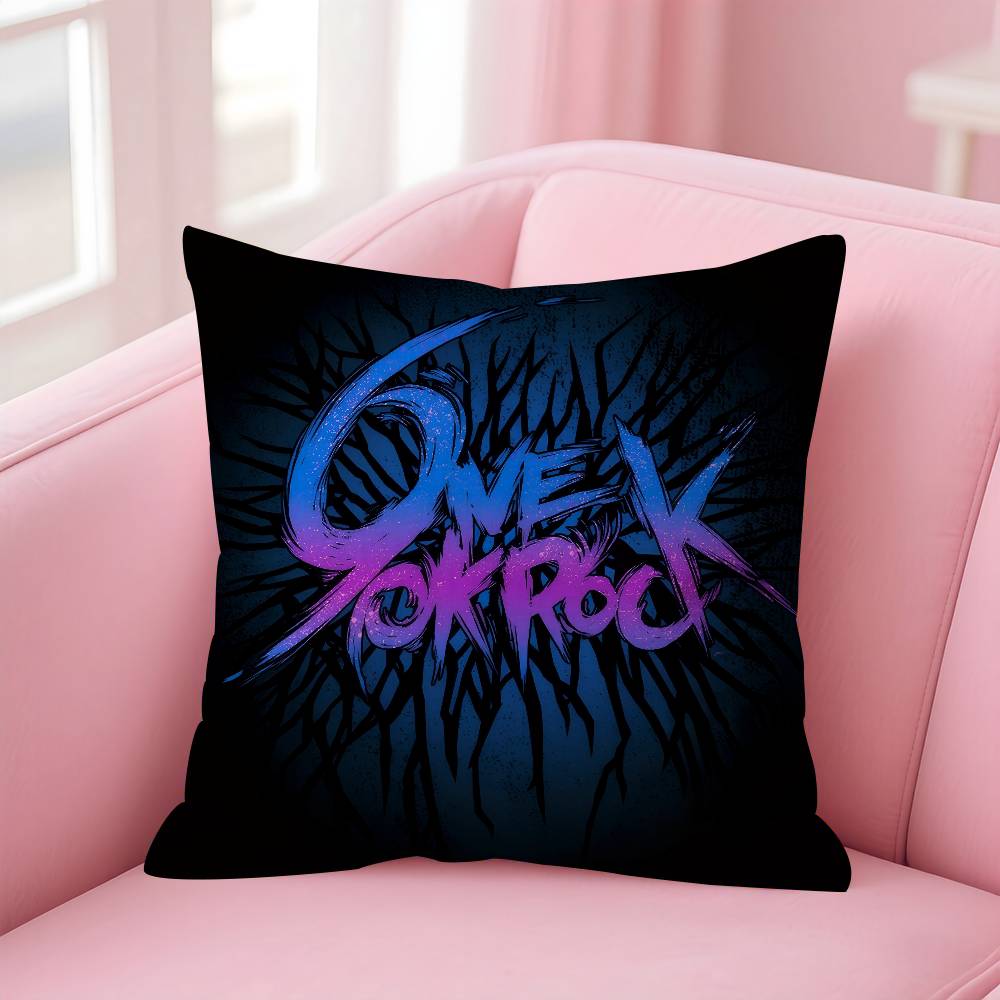 One Ok Rock Logo Pillow Cover Design Cushion Cover Decor Holiday Decorati