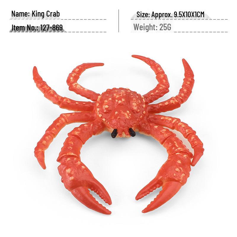 Marine Life Ornament Set: Seahorse, Octopus, Jellyfish, King Crab, Beluga Whale, Sea Turtle, Clownfish, Starfish Model