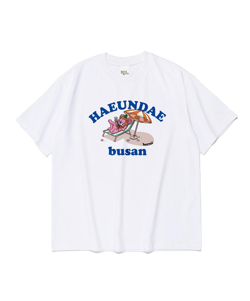 BERNI T-shirt Manches Courtes Vacances Busan Haeundae (blanc)