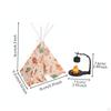 Dollhouse ConeShaped Tent Detailed Miniature Camping Set Realistic Design Christmas Scene