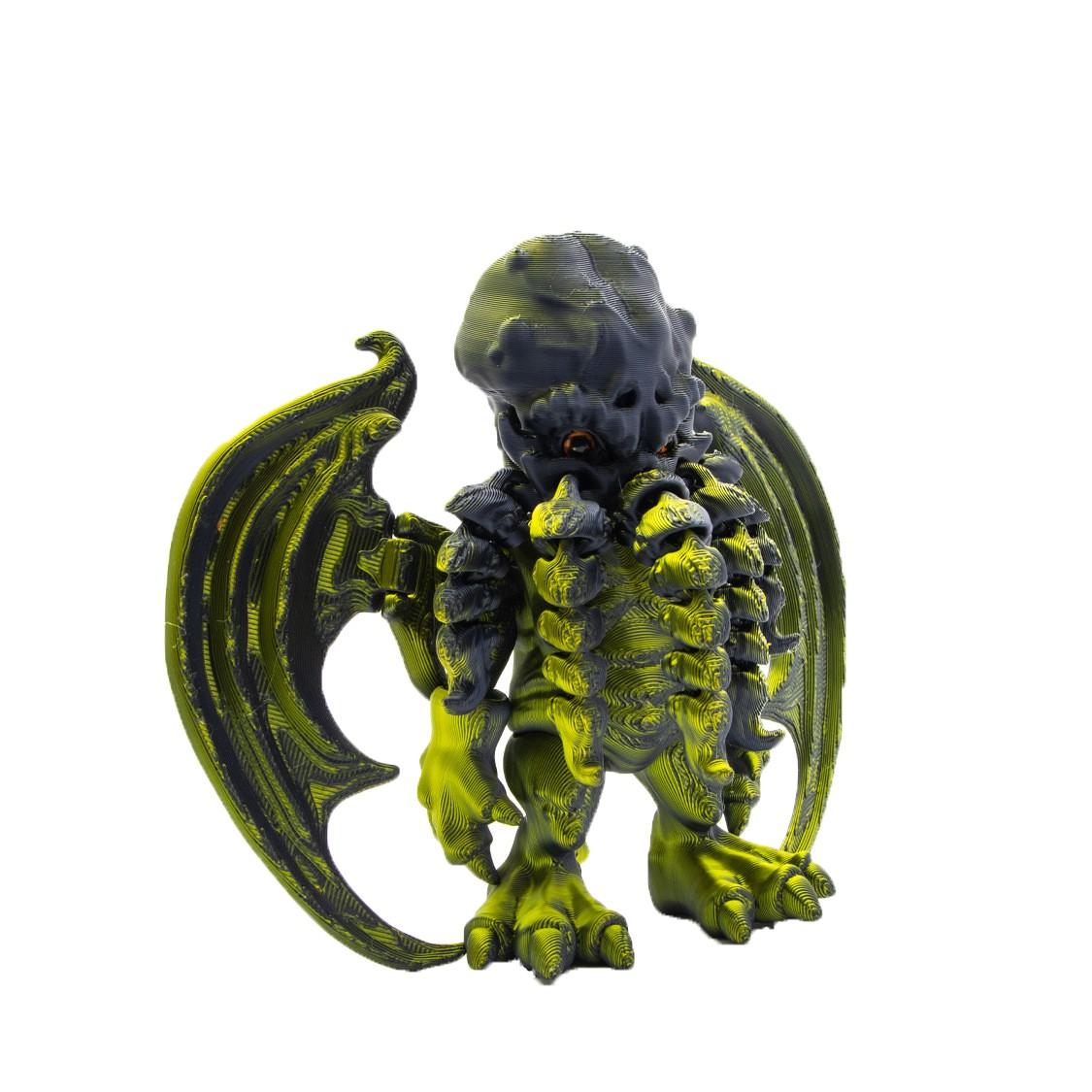 

3D-печатная шарнирная игрушка-кальмар, креативная декоративная модель для взрослых и детей One Size армия зеленый