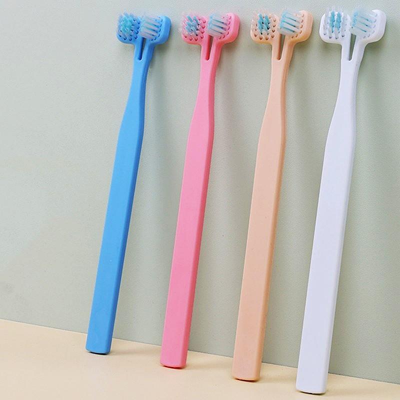 Pet Toothbrush Dog Toothbrush Dog Teeth Cleaning Double Brush for Dogs Oral Care Double Head Dogs Toothbrushes Pet Supplies