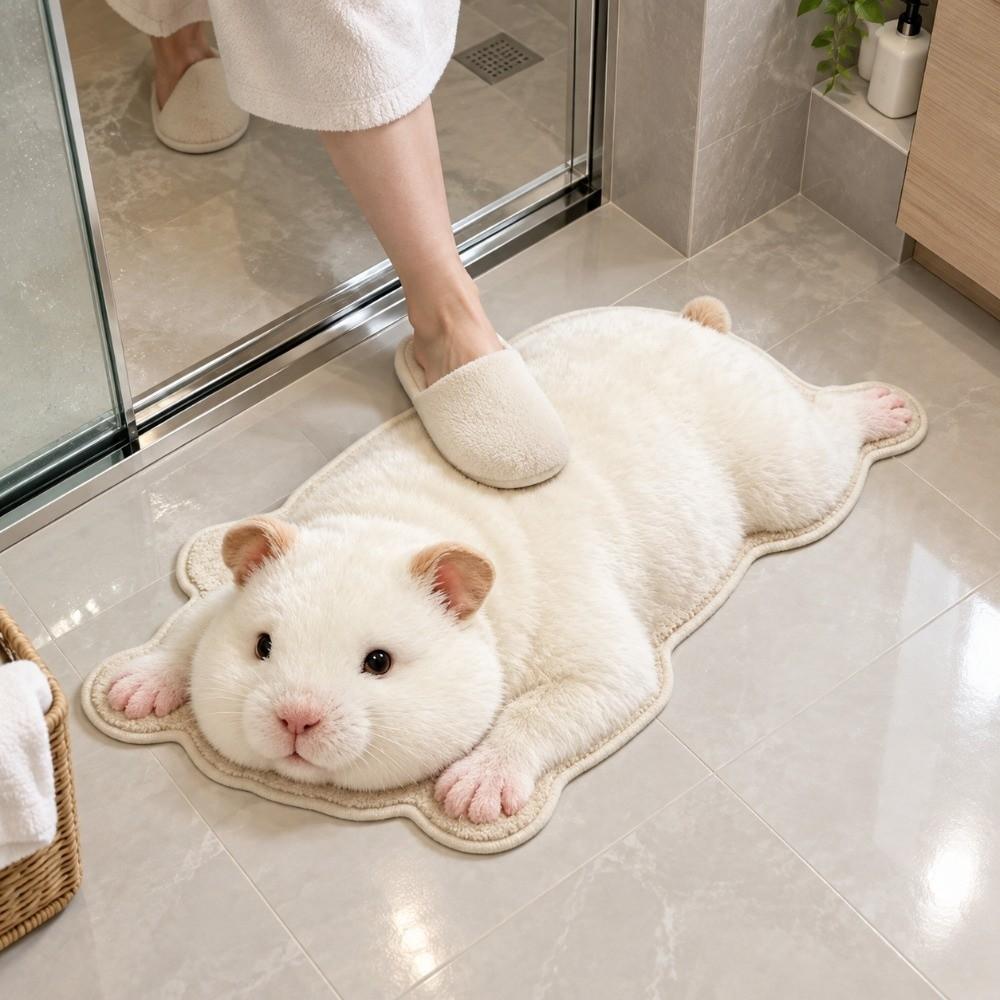 Absorbent Bedroom Floor Mat Non Slip Bathroom Doormat Durable Animal Shaped Rug Home Decor