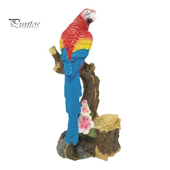 

Статуэтка попугая из смолы, реалистичная фигурка попугая для сада, стоящий попугай на ветке, украшение для внутреннего дворика, балкона, газона, декор красный