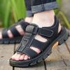Fashion Beach Male Shoe Genuine Leather Outdoor Eva In Welcome Deal Japanese Luxury H Breathable Barefoot 2025 Styles 39 Men's Sandal