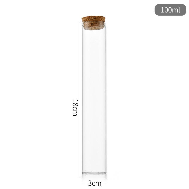 30mm Glass Bottle with Cork Seal for Incense Sticks, Floating Wishes, or Candy Storage.