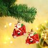 2pcs/set Christmas Tree Hanging Ornament Red White Candy Cane Pendant Navidad Home Xmas Gifts New Year Christmas Decor 2026