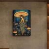 Vintage Metal Sign Mushroom Fairy 20x30cm Rustic Wall Decor for Home Bar Garage Farm