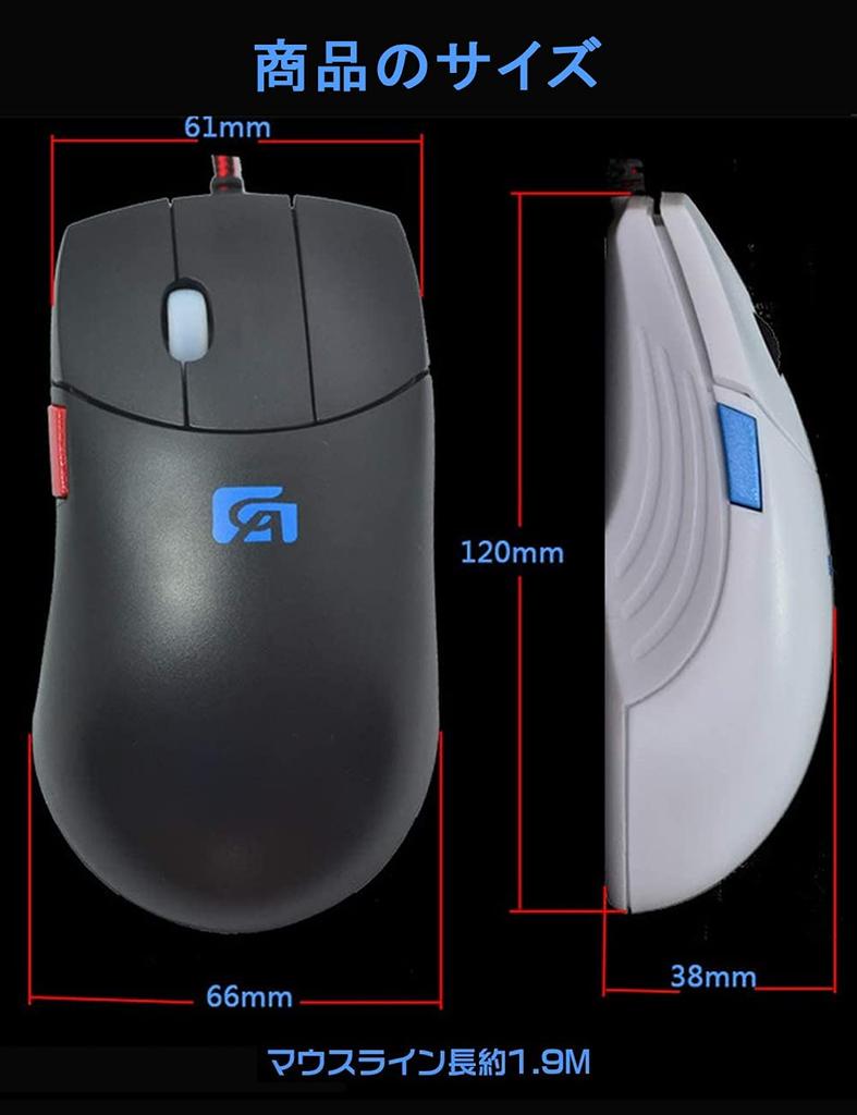 Shengshou 5-Button Wired Mouse with 4 DPI Modes, 1200-3200 DPI, High Precision, Adjustable Buttons, Independent Scroll Button, Custom Macro