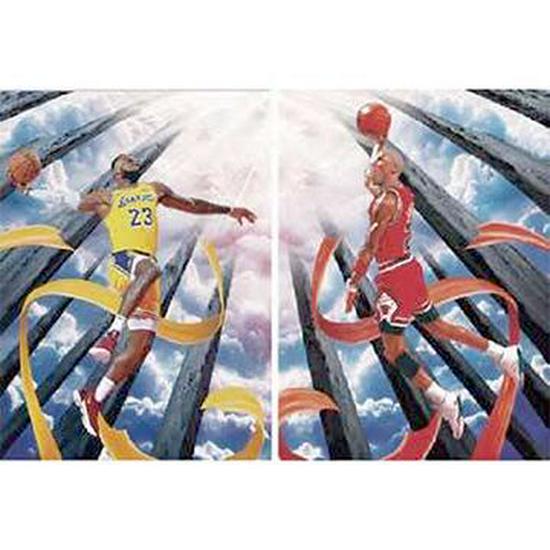 European & American 3D Stereo Sports Poster: Gradient Naked Eye Lenticular Art