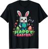 Cute Easter Video Game Bunny Eggs Gaming Pixel Unisex T-Shirt