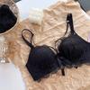 Sexy Lace Corrective Push Up Bra Set, Side Gathering Shaping Small Bust Women Lingerie Set