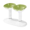Pet Feeding Bowl Set Tilt Neck Guard Height Adjustable 2 in 1 Cat Dog Food Bowl Drinking Basin Pet Feeding Supplies