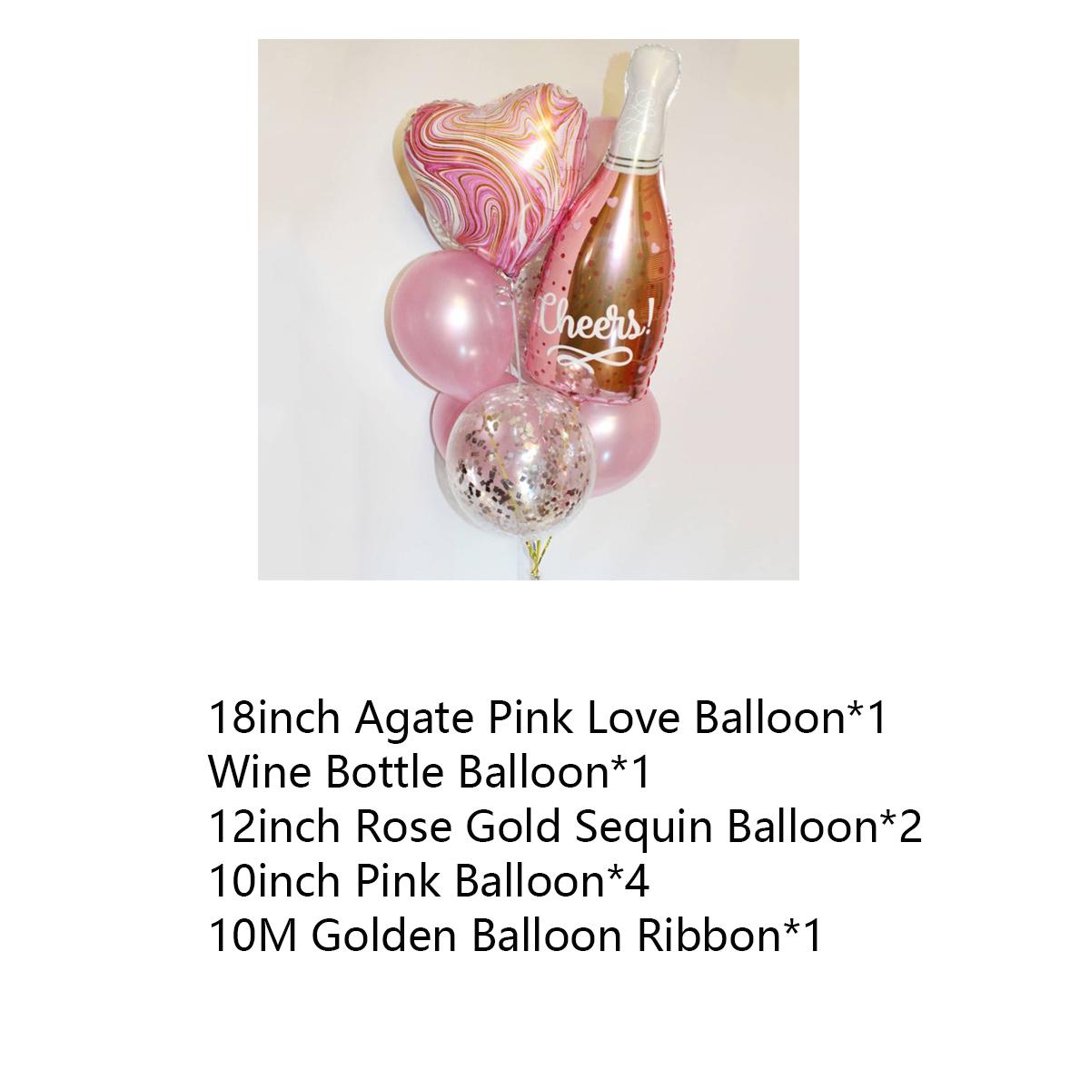

Большая розовая Золотая Бутылка Шампанского Вина Гелиевые Шары День Святого Валентина Свадьба Свадебный Душ День Рождения Украшения