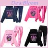 Kpop Demon Hunters Pattern Children Hoodie And Pants Set With Cotton Fabric For Active Kids
