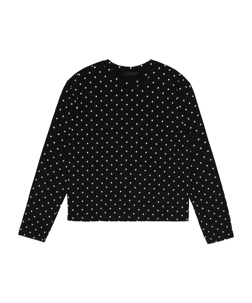 LISHAUSEUSAUNDEU Layered Star Tee Black