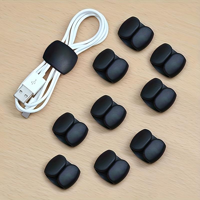 10pcs Multi-Functional Cable Organizer Clips, Suitable for Charging Cords and Earphone Wires , Anti-Tangle Storage Solution