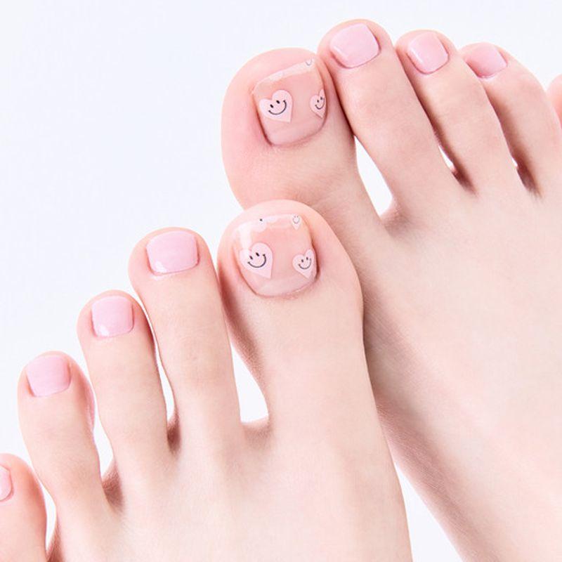 Pink Smiley Toes Gel Pedi