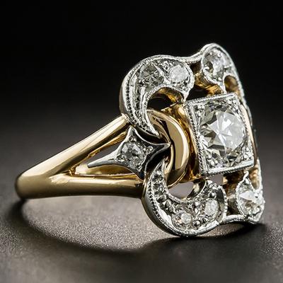 Bagues de mariage de luxe pour femmes, bijoux à la mode, anneaux géométriques carrés blancs en CZ