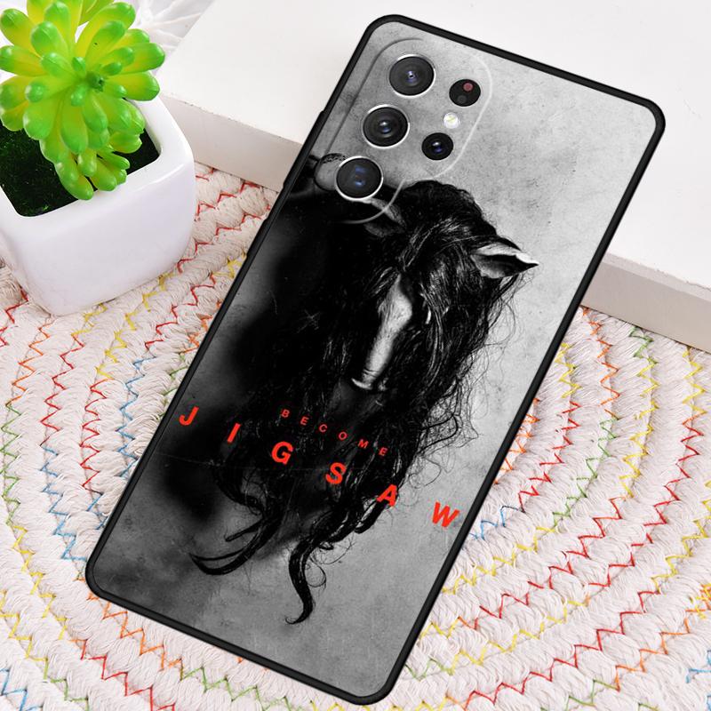 Jigsaw Saw Horror Silicone Phone Case For Samsung Galaxy note 10 pro S26 S25 S24 S23 S22 S21 Plus S25Ultra Capa Cover