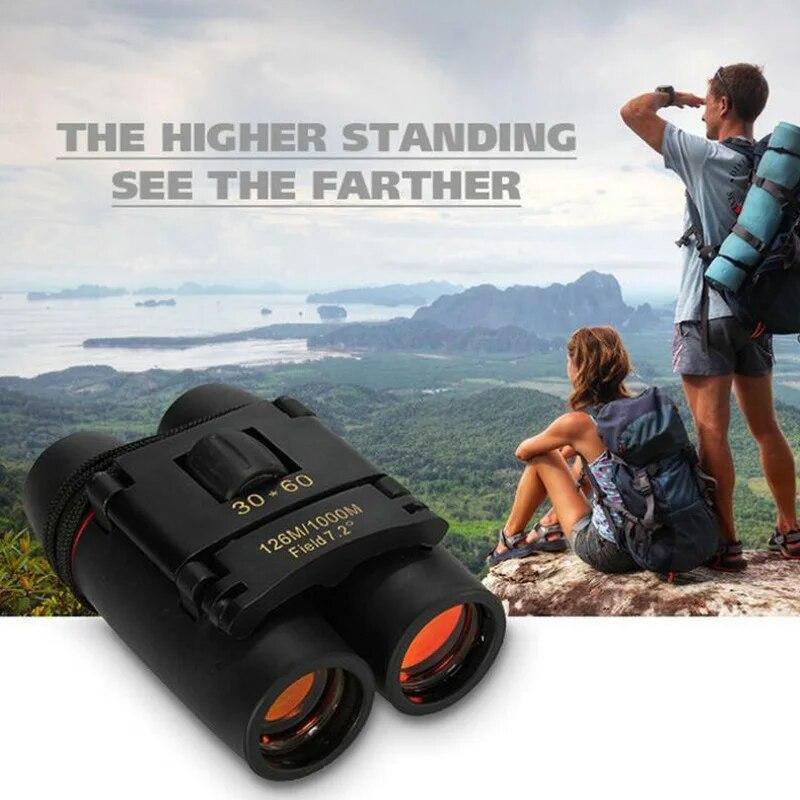 30x60 Zoom Telescope Binoculars Folding Lightweight Binocular Day Night Vision Outdoor Sports Games Concerts For Travel