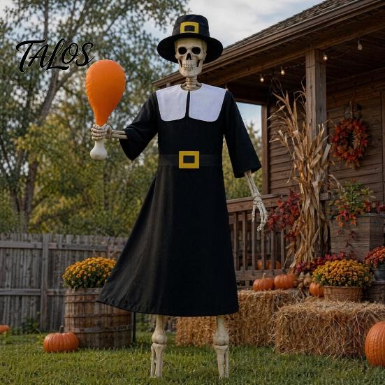 Skull Costume Set, Easy-to-Wear Outdoor Skeleton Outfit, Reinforced Stitching Durable Cosplay Costume, for Home Courtyard Balcony