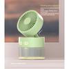Mute High Capacity Portable USB Rechargeable Mini Fan Desktop Humidifier Water Spray Fan Folding Air Cooling Fan