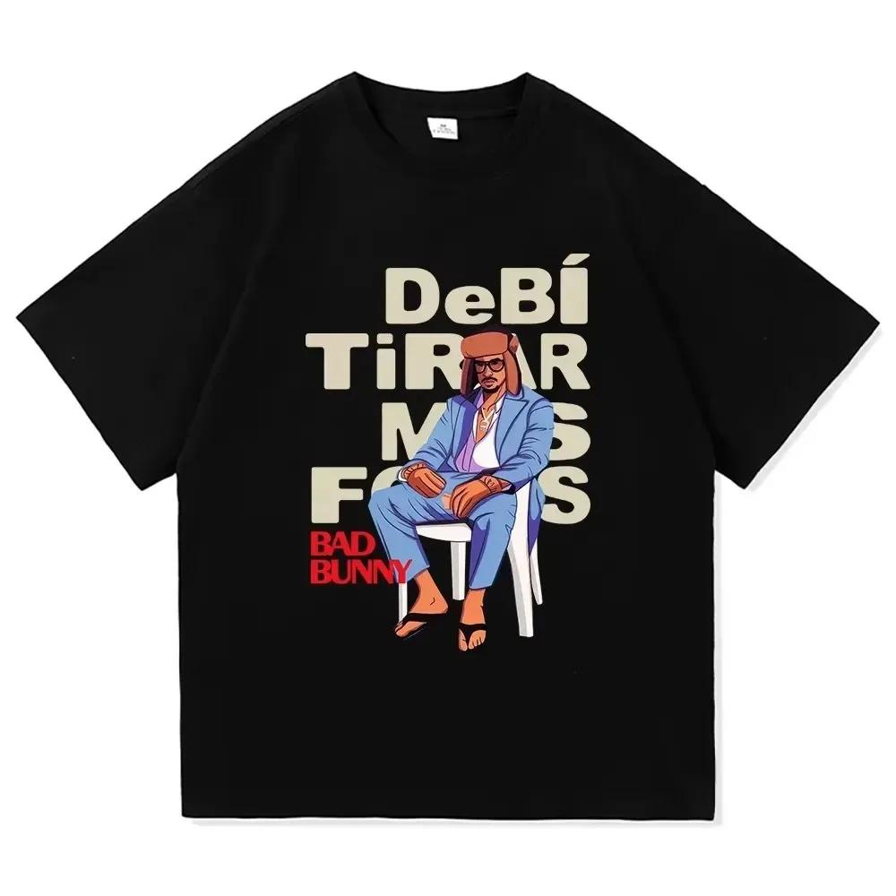 Bad Bunny T-shirts Graphic Harajuku Men Women Tshirt  Harajuku Unisex Clothing Fashion  T-Shirt Short Sleeve Tee Tops