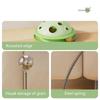 Interactive Cats Toy Slow Feeder with Teasing Track Balls Base Table Tennis