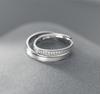 Modian 925 Sterling Silber Cassic Frosted Trendy Lovers Paar Ring für Frauen Statement Hochzeit Verlobung Edlen Schmuck Geschenke