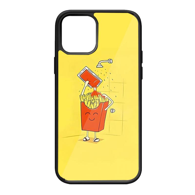 Fries Potato Food Ketchup Phone Case For Iphone 14 13 12 11 Pro Max Mini 7 6 6s 8 Plus X Xr Xs Se 2020 Fundas Shell PC TPU Cover
