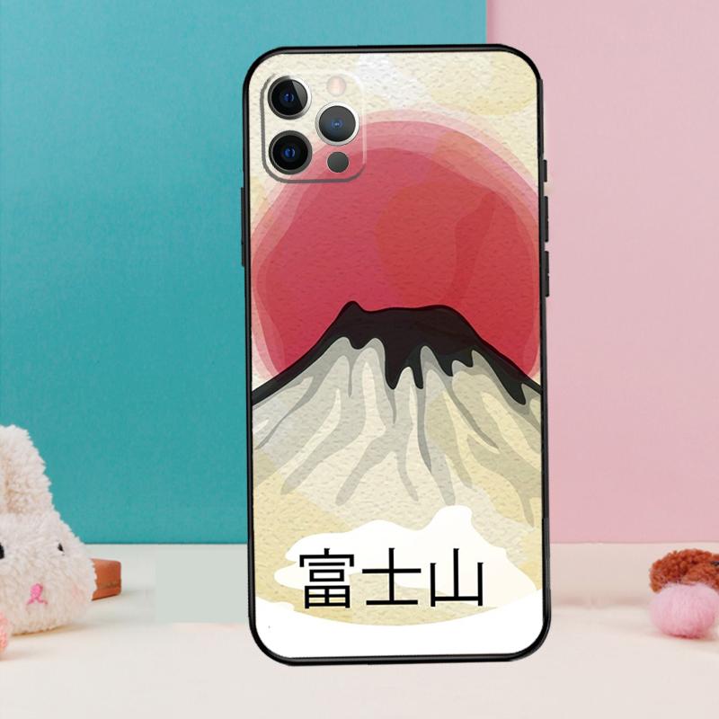 

Japanese art Mount Fuji Phone Case For iPhone 17 Air 16 14 13 12 11 15 Pro Max 12 13 mini 15 16 Plus 16e Cover Coque iPhone 12 mini