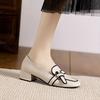 Retro With Medium Heels Square Toe Woman Pumps Spring and Autumn High Quality Quick Delivery Y2k On Promotion 39 Shoes for Women