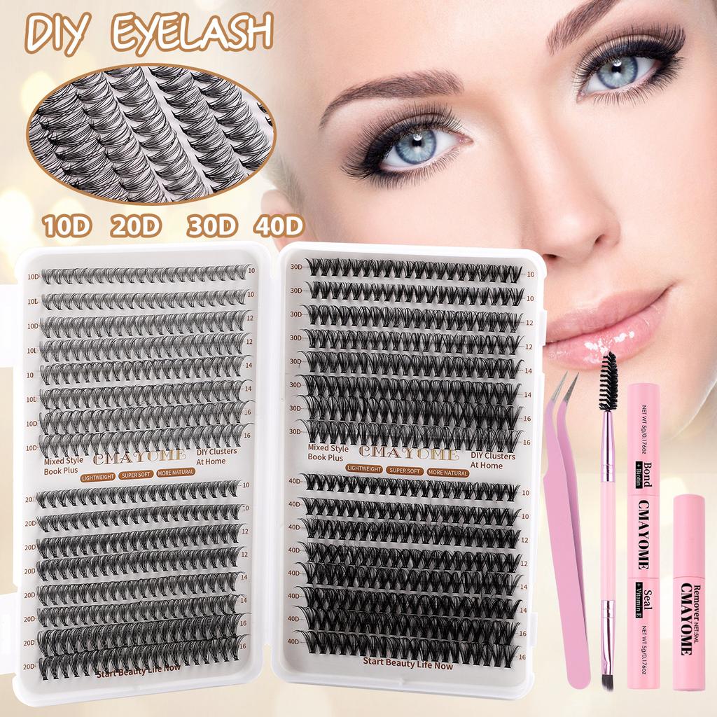 Diy Segmented Single Cluster Of Hair 10-16Mm Thick Eyelash Book Large Capacity Eyelashes