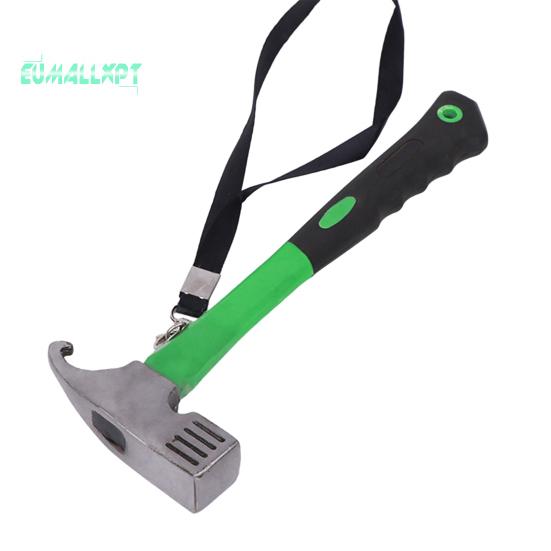 

Молот для кемпинга со съемником кольев, эргономичная ручка, нержавеющий, устойчивый к коррозии, молоток для уличной палатки, принадлежности для кемпинга зелёный