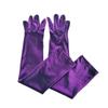 Gold Velvet Ladies' Long Retro Dance & Photography Gloves for Christmas