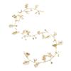 Bridal Headpiece Handcrafted Pearl Rhinestones Decoration Hair Accessory   Headdress for Wedding Prom 19.7in
