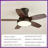 36/42/48 Full Spectrum Solid Wood Ceiling Fan Lamps Bedroom Mute LED Ceiling Fan Inch Electric Ceiling Fan Light