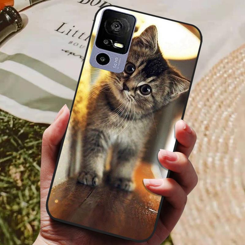 Para TCL 40R Funda Trasera de Silicona Funda para Teléfono para TCL 40 R 5G Fundas 6.6" TCL40R 5G T771K T771K1 T771H T771A Parachoques Suave coque