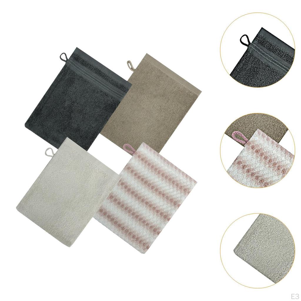 4 Bath Towels, Soft, Absorbent, Reusable, Multifunctional, Easy To Use, for The Face.