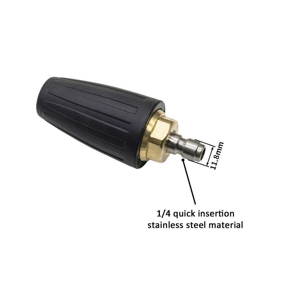 Myjka Ciśnieniowa 4000 PSI Obrotowa Dysza Turbo Szybkozłącze Dysza 7 Kolorów 14 Dysza Złącza 7