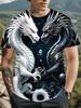 Cool Dragon Graphic Men's T-Shirt 3D High-Definition Print Hot Tee Round Neck Fashion Casual Quick-Drying Oversize Men Clothing
