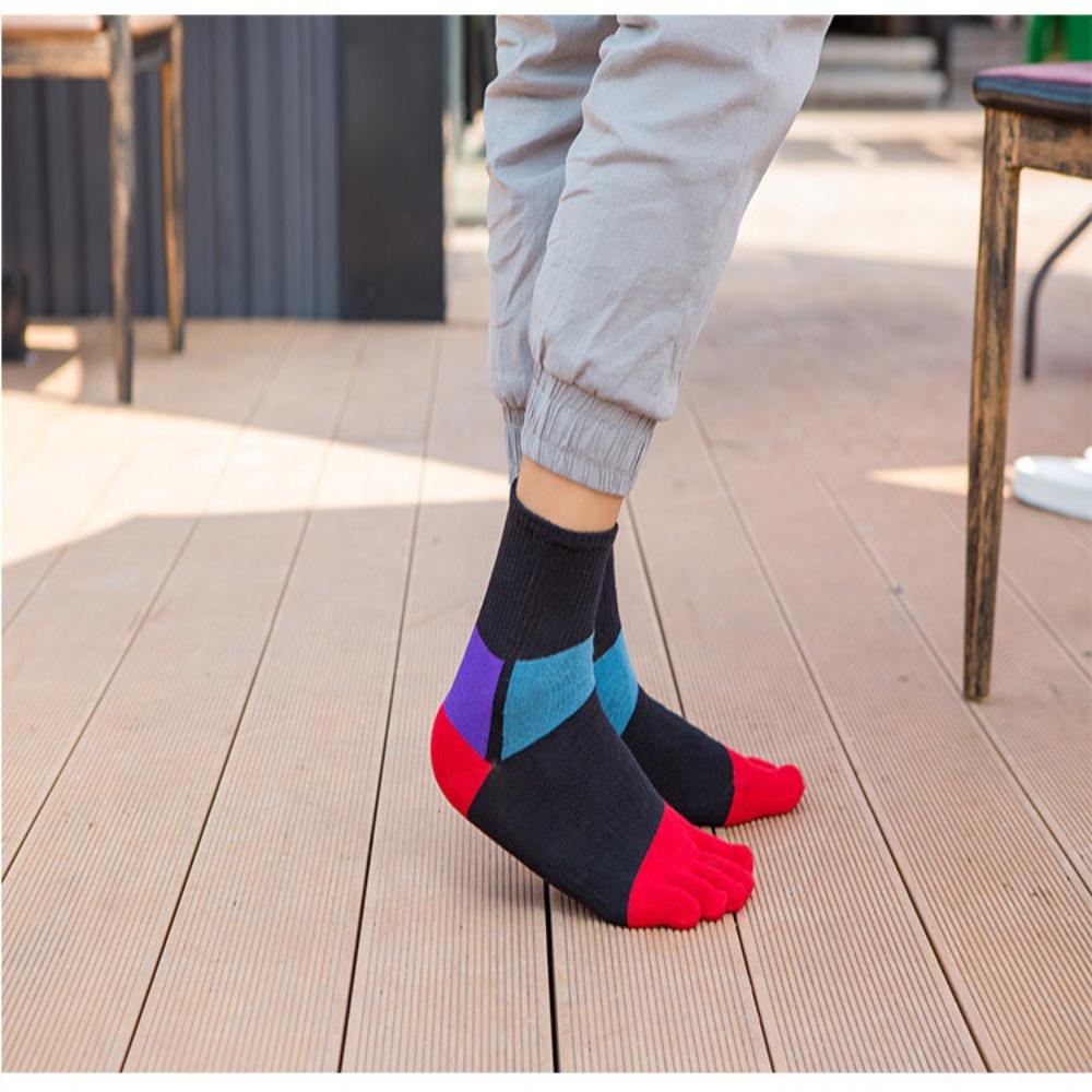 Toes Breathable Sport Anti-Bacterial Sweat Socks Toe Socks Five Finger Socks Dress Socks With Toes