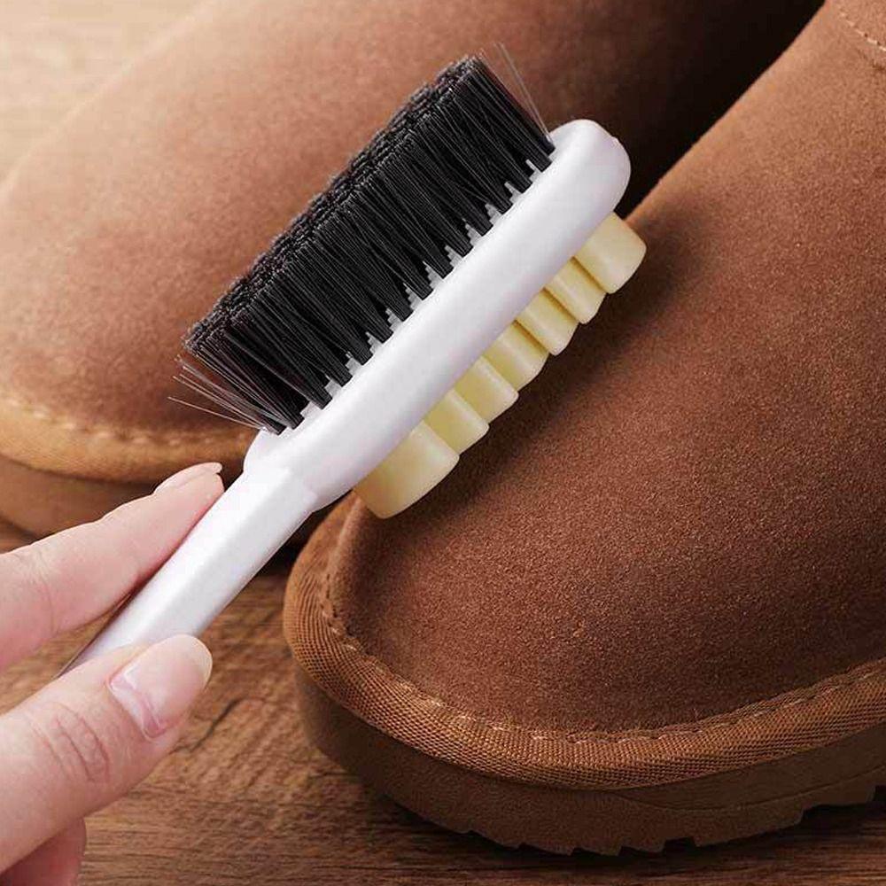 Long Handle Cleaning Brush Double Sided Washing Brush Portable Shoes Brush Cleaning Tool