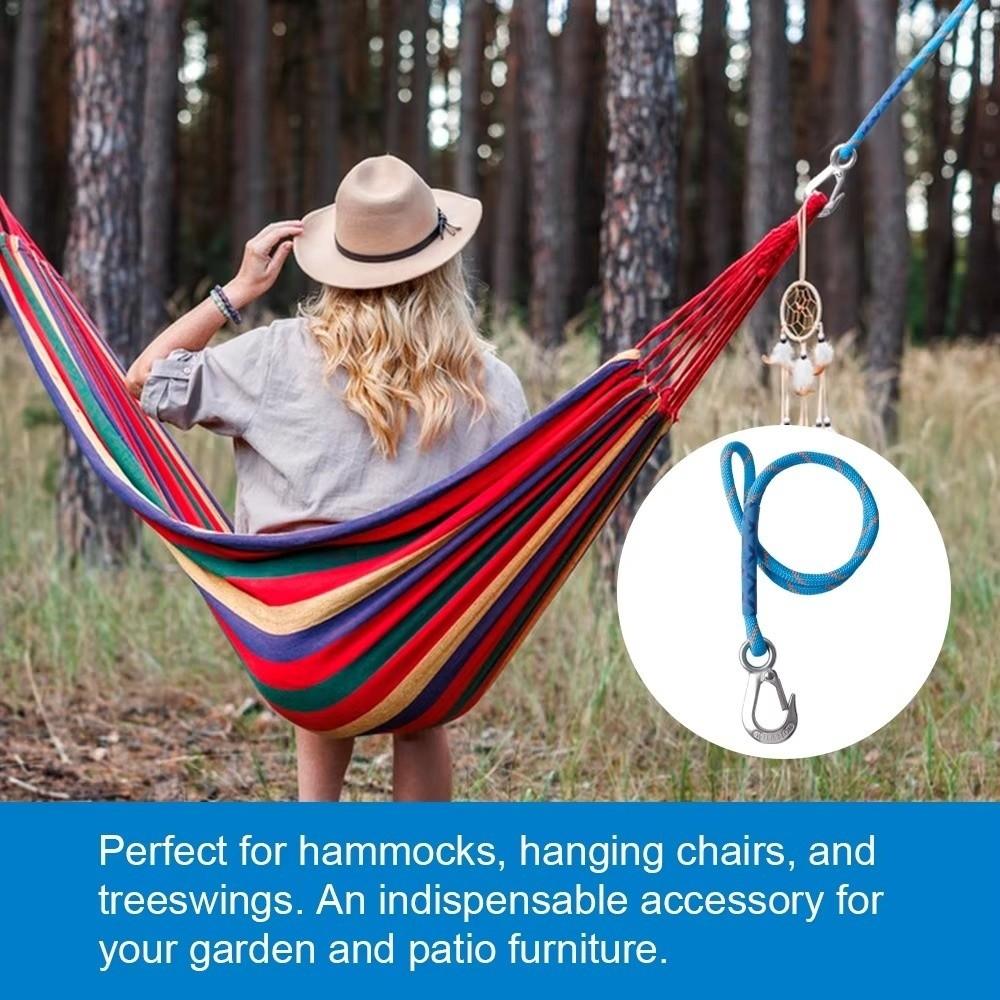 50/100/150cm Swing Hanging Rope Wear-resistant Hammock Chair Connector Straps Indoor Outdoor Swing