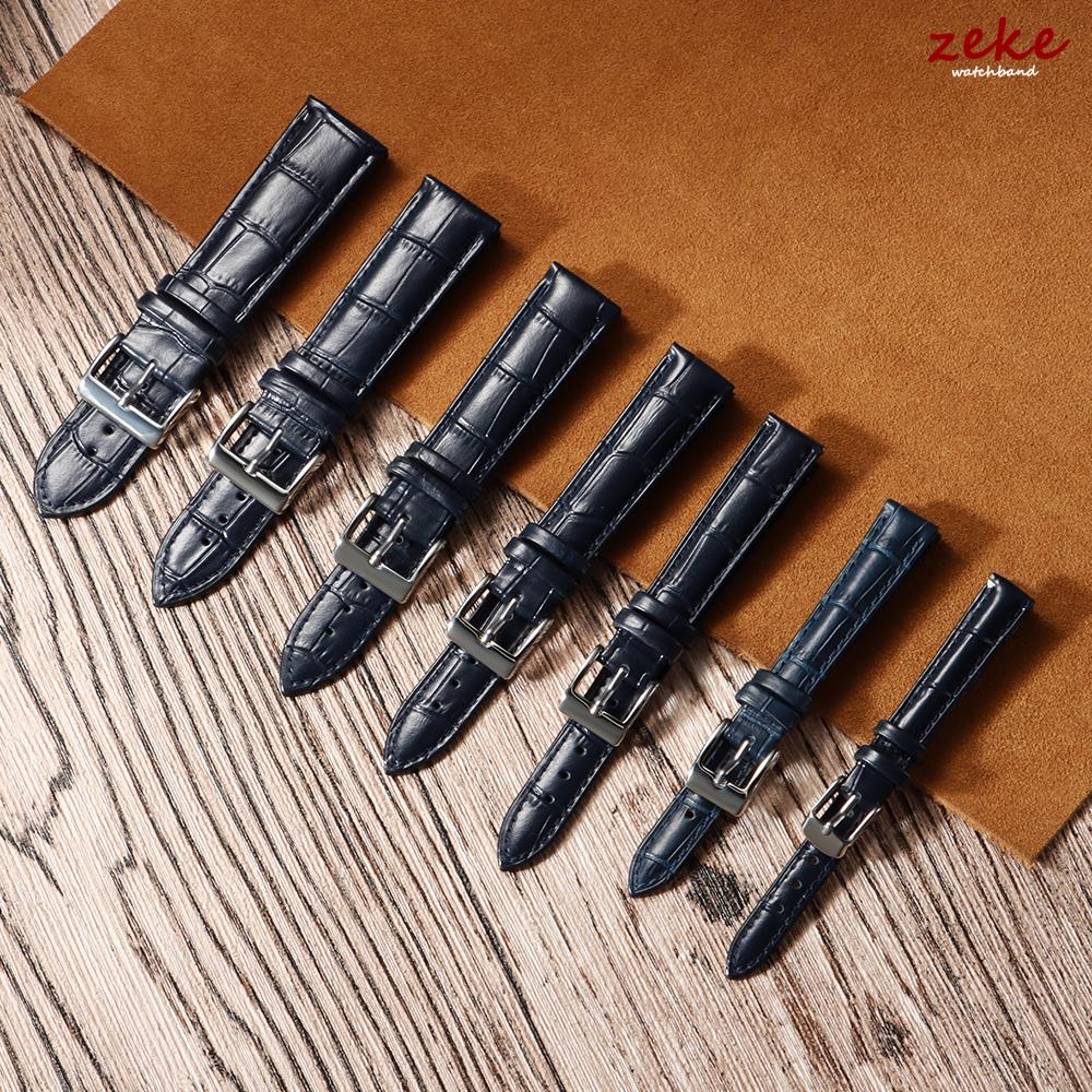 Genuine Leather Calfskin Strap 12mm 14mm 16mm 18mm 20mm 22mm 24mm Universal Men Women Watchband Slub Pattern Watch Accessories